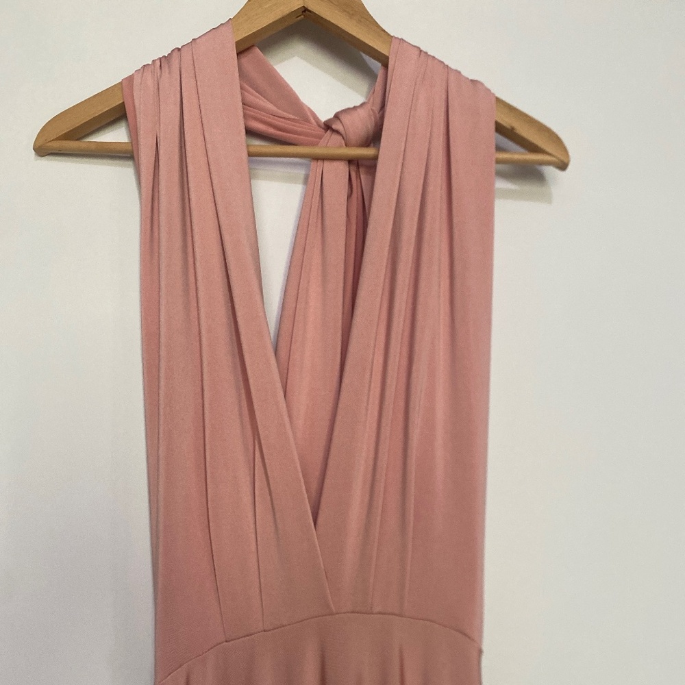 Lulu’s XS Always Stunning Convertible Blush Pink Maxi Dress - Picture 7 of 16